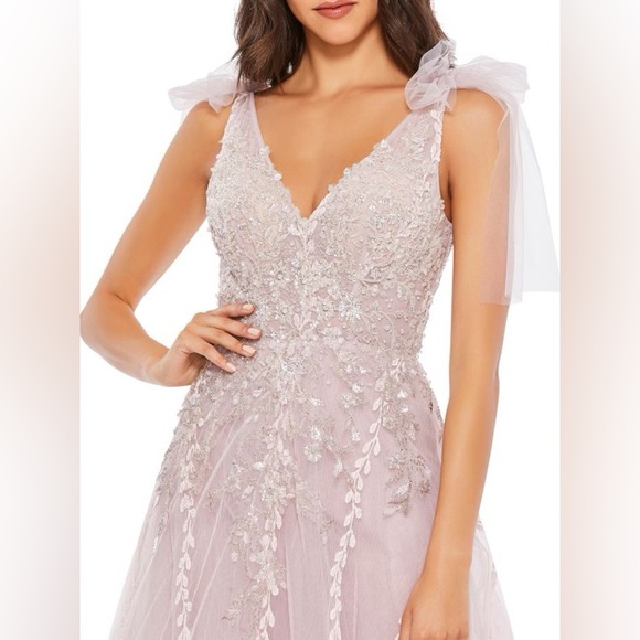 MAC DUGGAL
V Neck Embellished A Line Gown - Picture 1 of 4